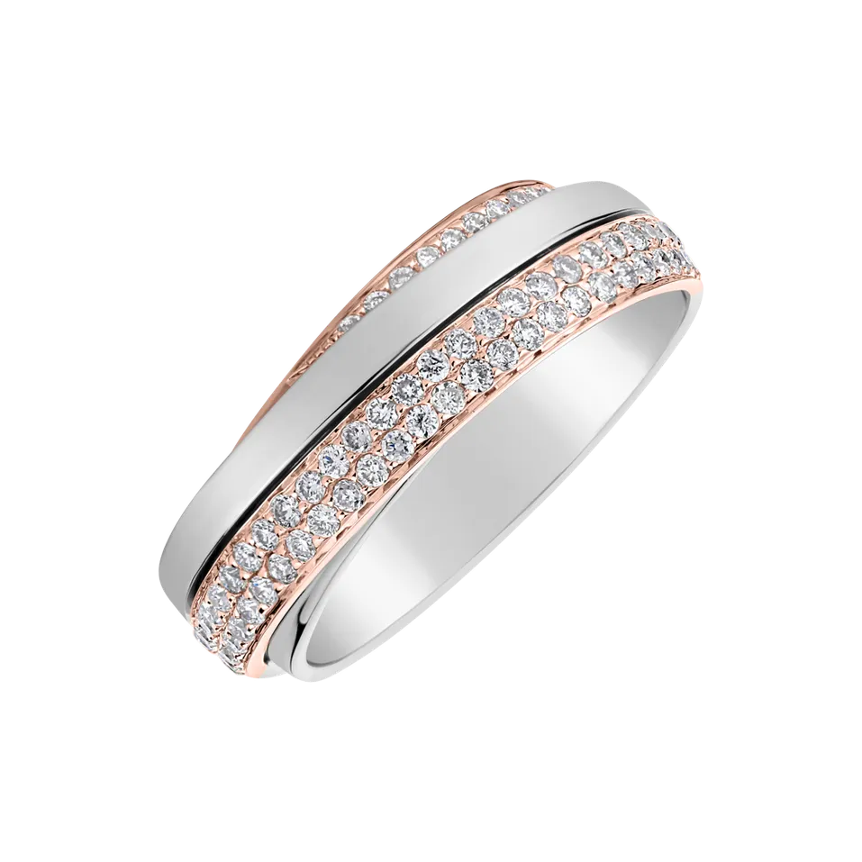 Prsten s diamanty Dream Ribbon