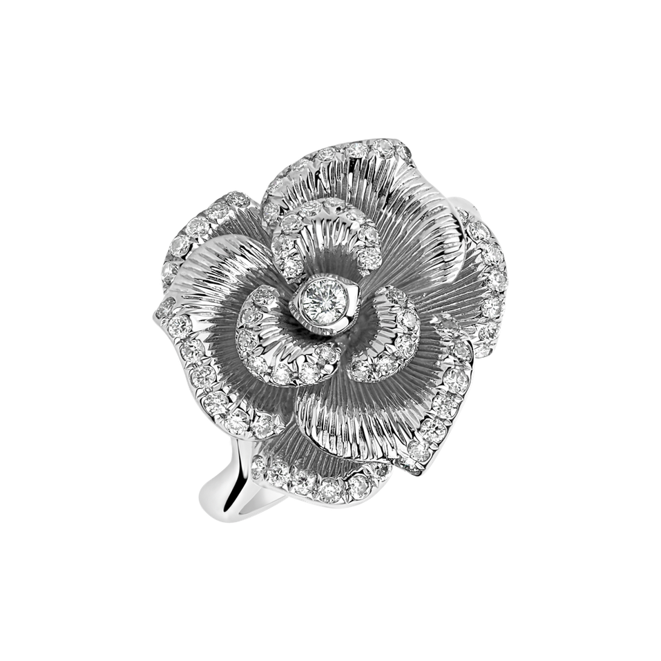 Prsten s diamanty Powerful Flower