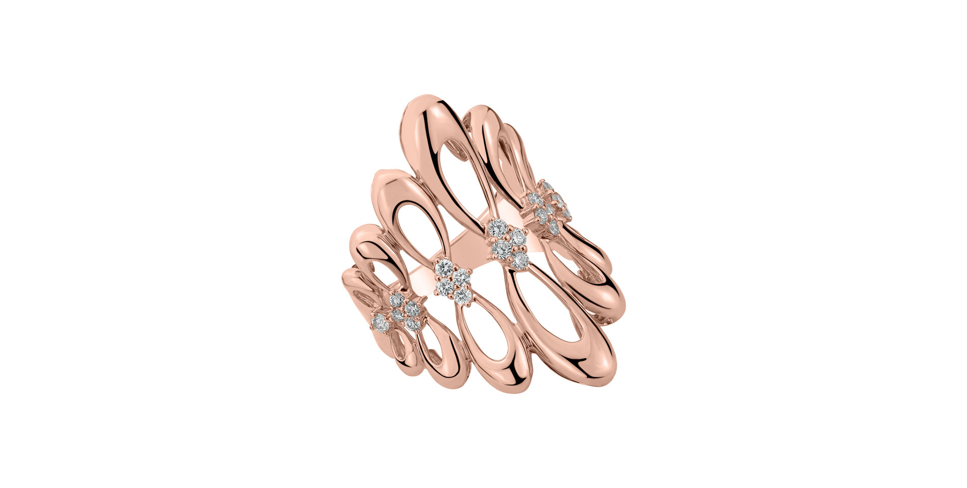 Prsten s diamanty Venus Constellation