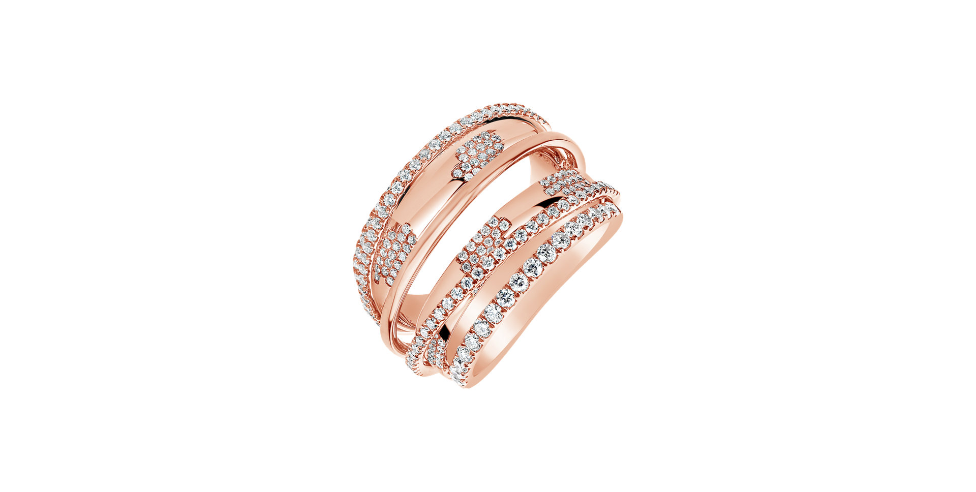 Prsten s diamanty Magic Ribbon