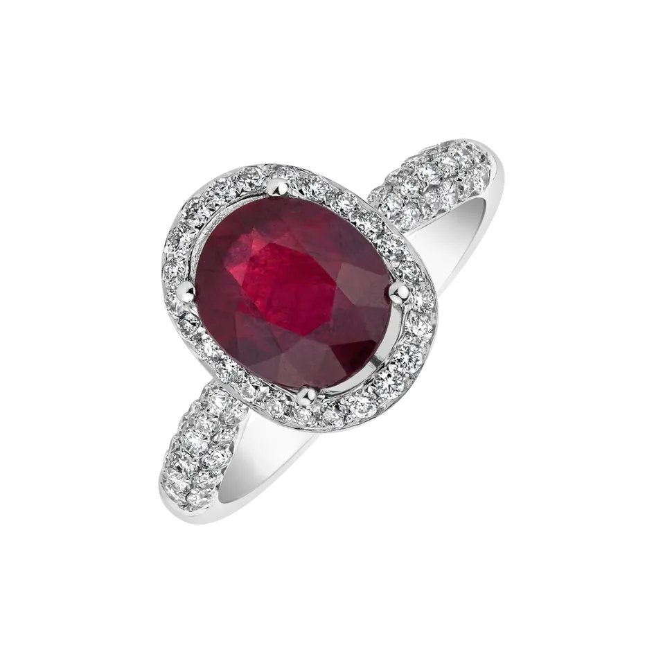 Prsten s rubínem a diamanty Phoronix