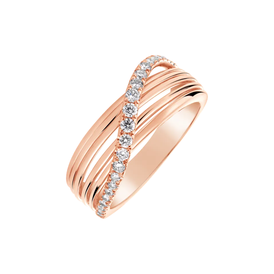 Prsten s diamanty Orion Ribbon