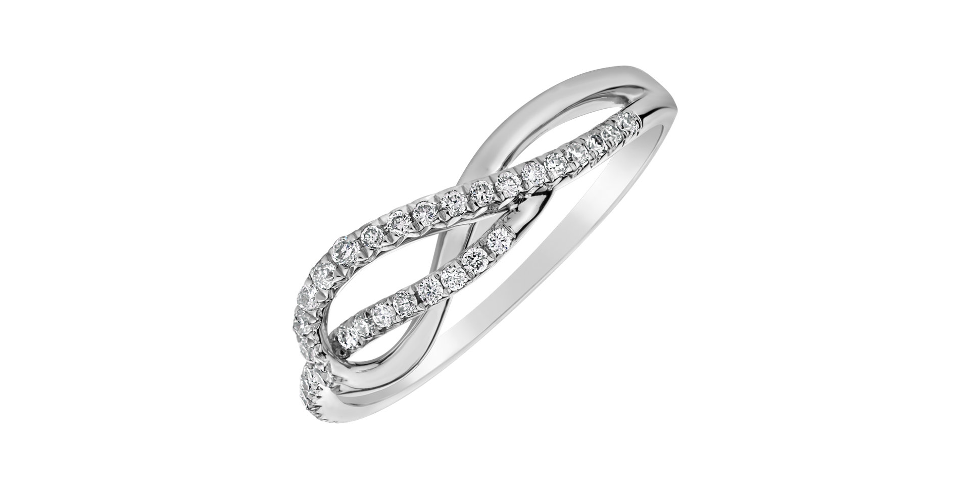 Prsten s diamanty Diamond Ripple