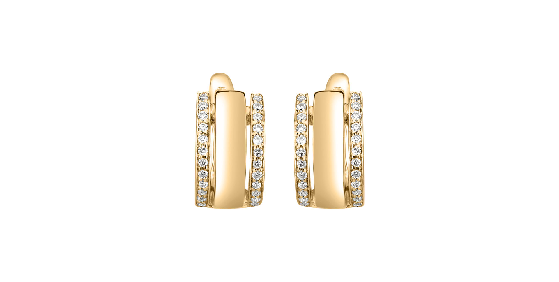 Náušnice s diamanty Amazing Symetry