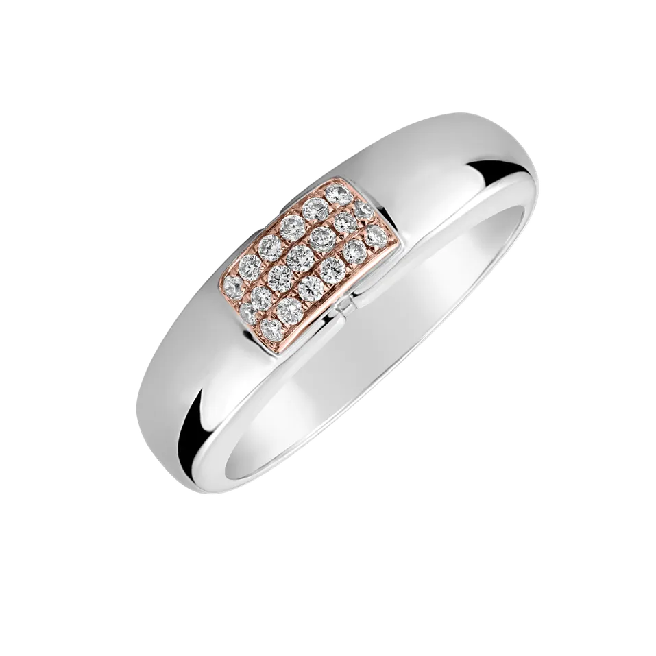 Prsten s diamanty Princess Touch
