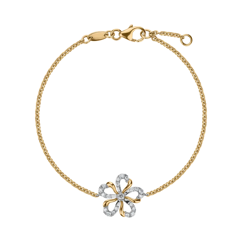 Náramek s diamanty Cosmic Bloom