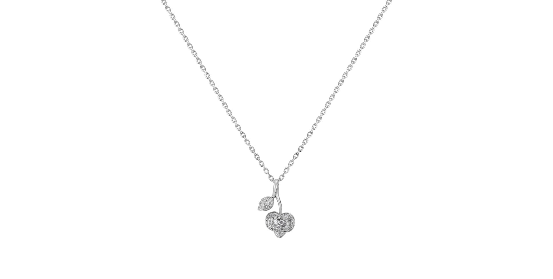 Přívěs s diamanty Falling Leaf