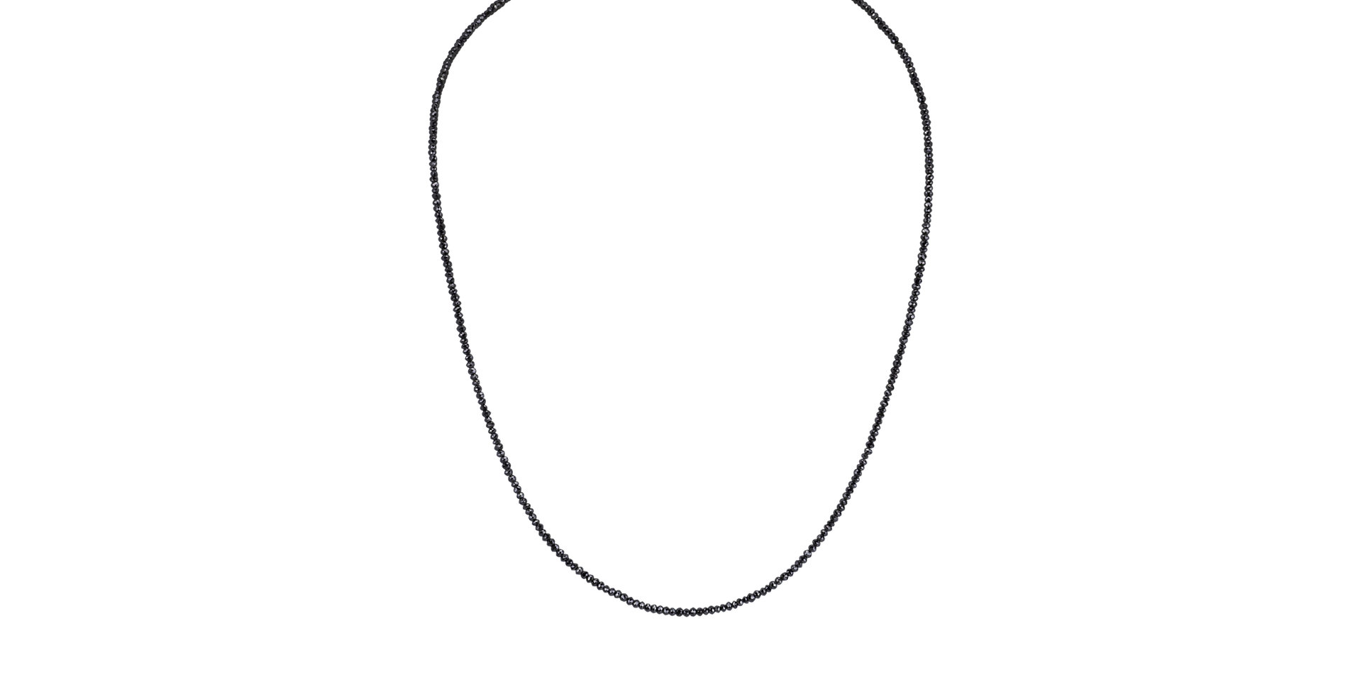 Náhrdelník s černými diamanty Night Jewel