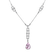 Náhrdelník s kunzitem a diamanty Purple Lonely2