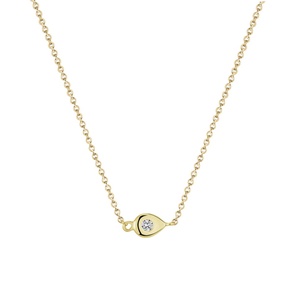 Náhrdelník s diamantem Rain Dots