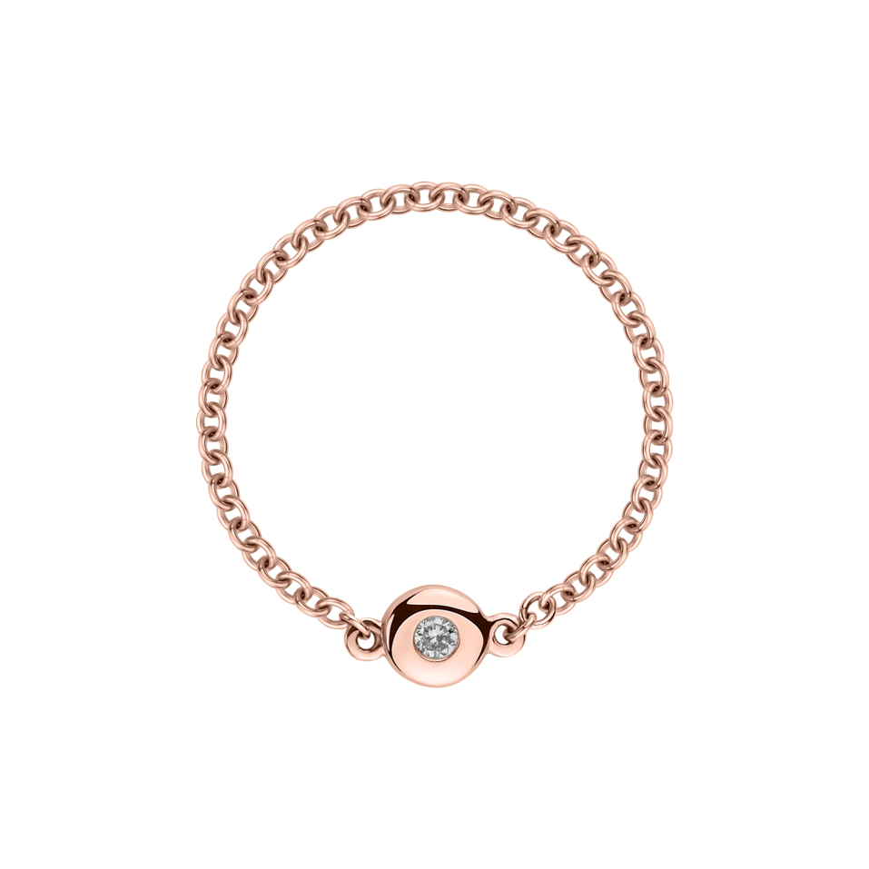 Prsten s diamantem Moonlight Dots