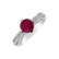 Prsten s rubínem a diamanty Stone of  Love2