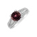 Prsten s turmalínem a diamanty Red Mosaic2