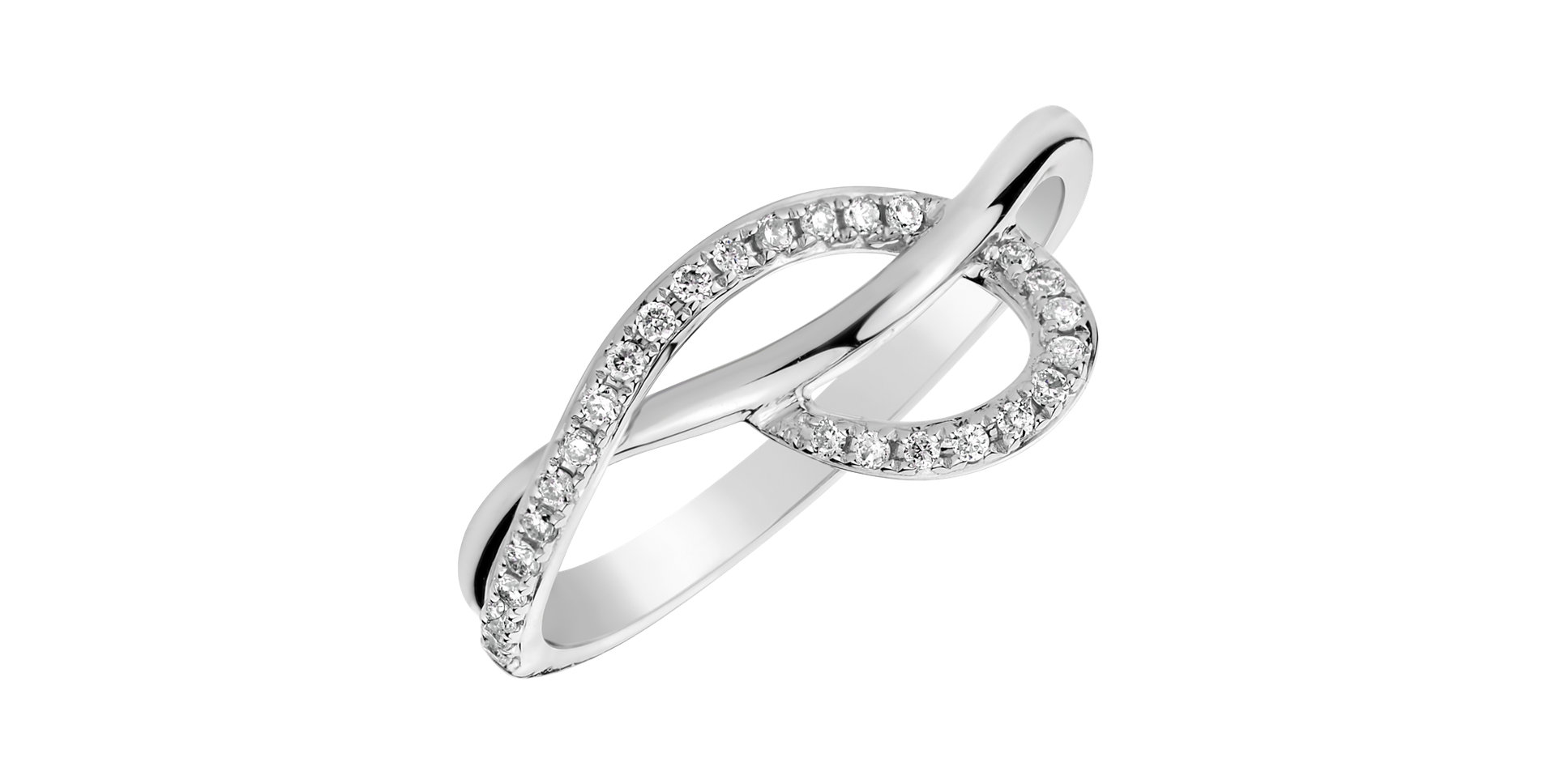 Prsten s diamanty Sparkling Twist