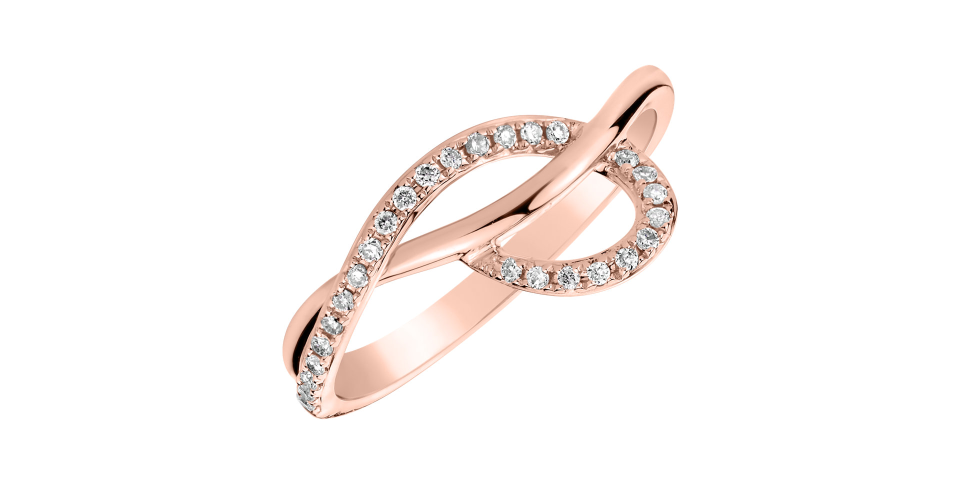 Prsten s diamanty Sparkling Twist