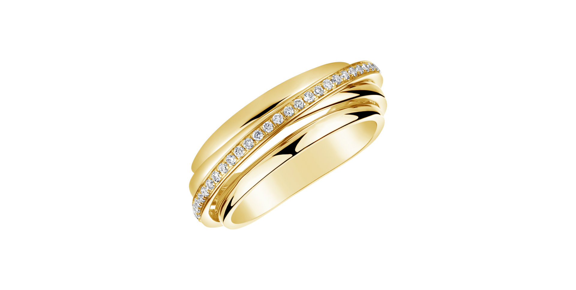 Prsten s diamanty Princess Dawn