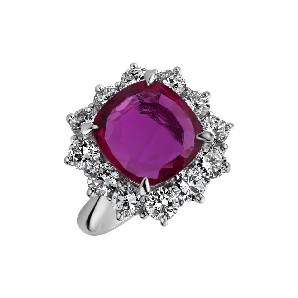 Prsten s rubínem a diamanty Red Czarina