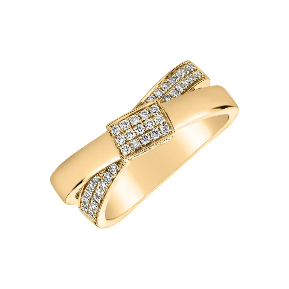 Prsten s diamanty Amazing Ribbon