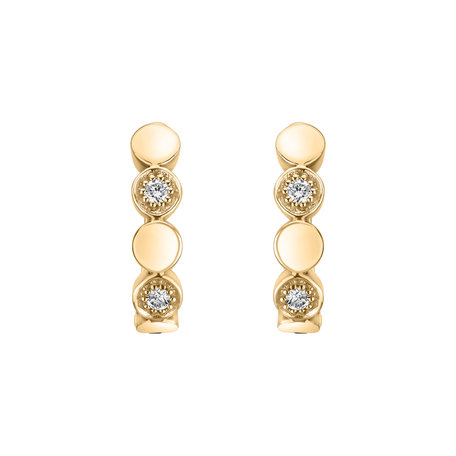 Náušnice s diamanty Shiny Dots