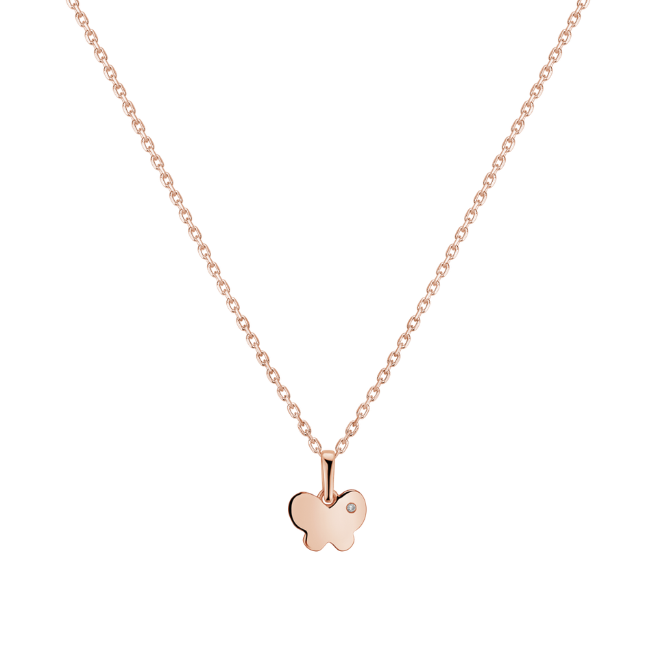 Dětský přívěs s diamantem Daydream Butterfly