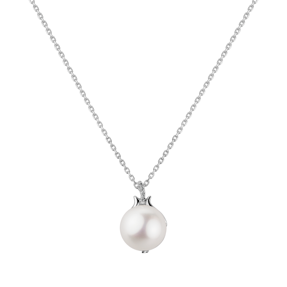 Přívěs s perlou a diamanty Afrodithe Tear