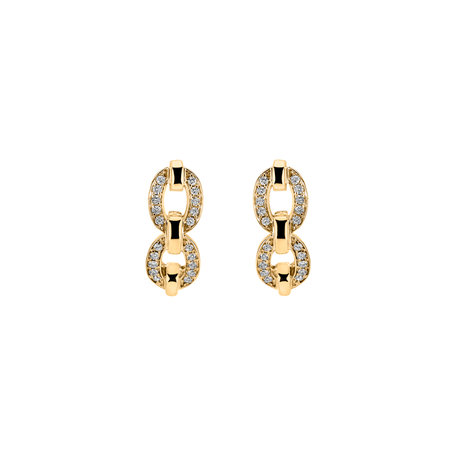 Náušnice s diamanty Moonlight Pleasure