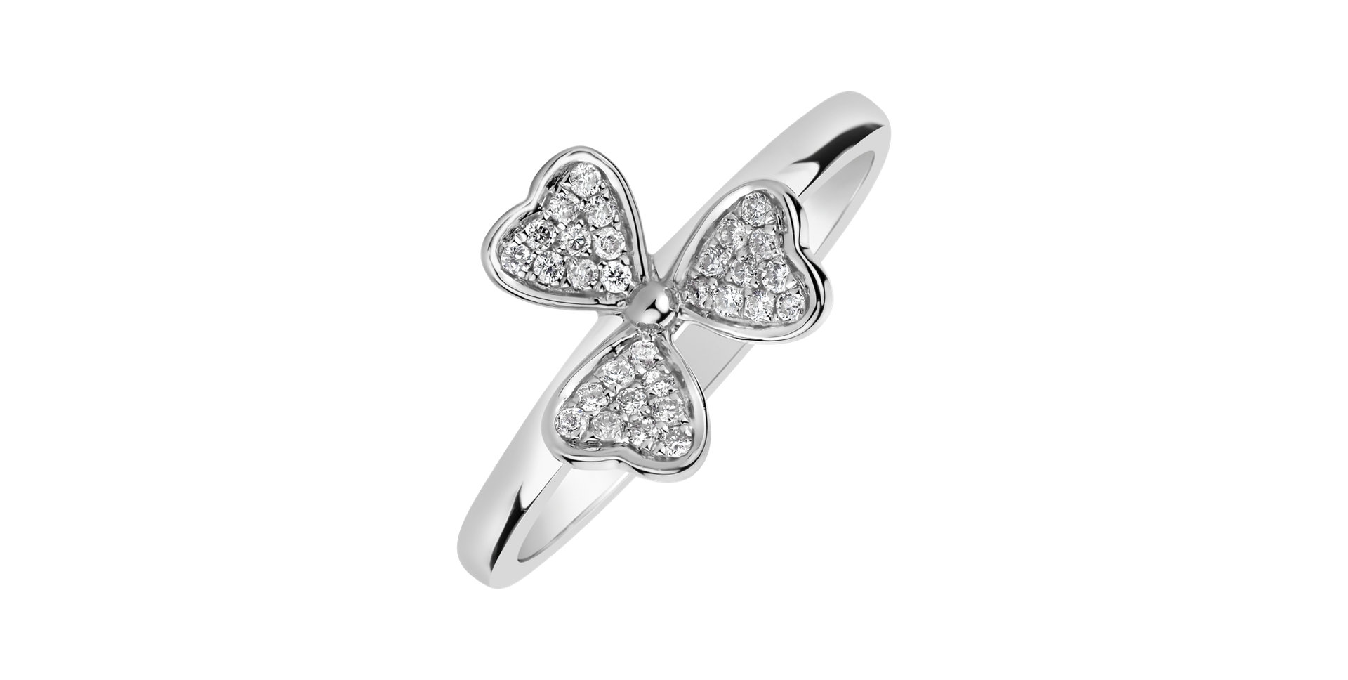 Prsten s diamanty Triple Pleasure