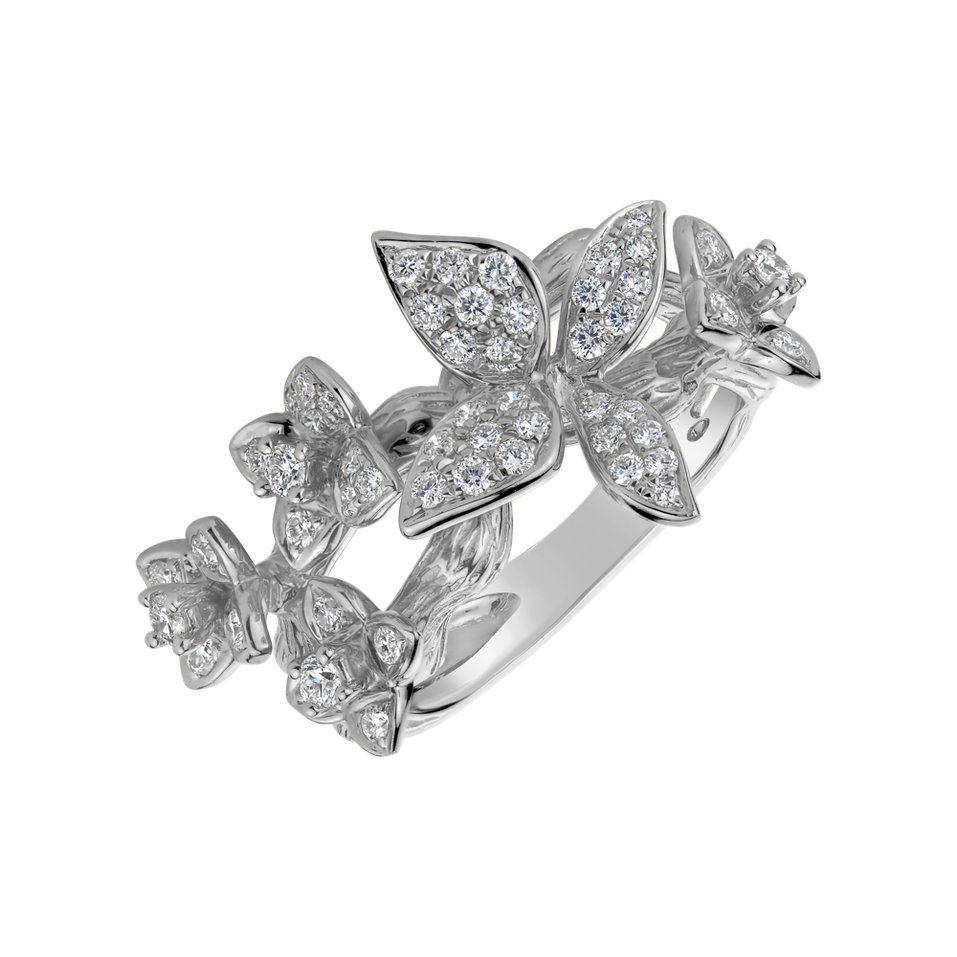 Prsten s diamanty Fascinating Butterfly