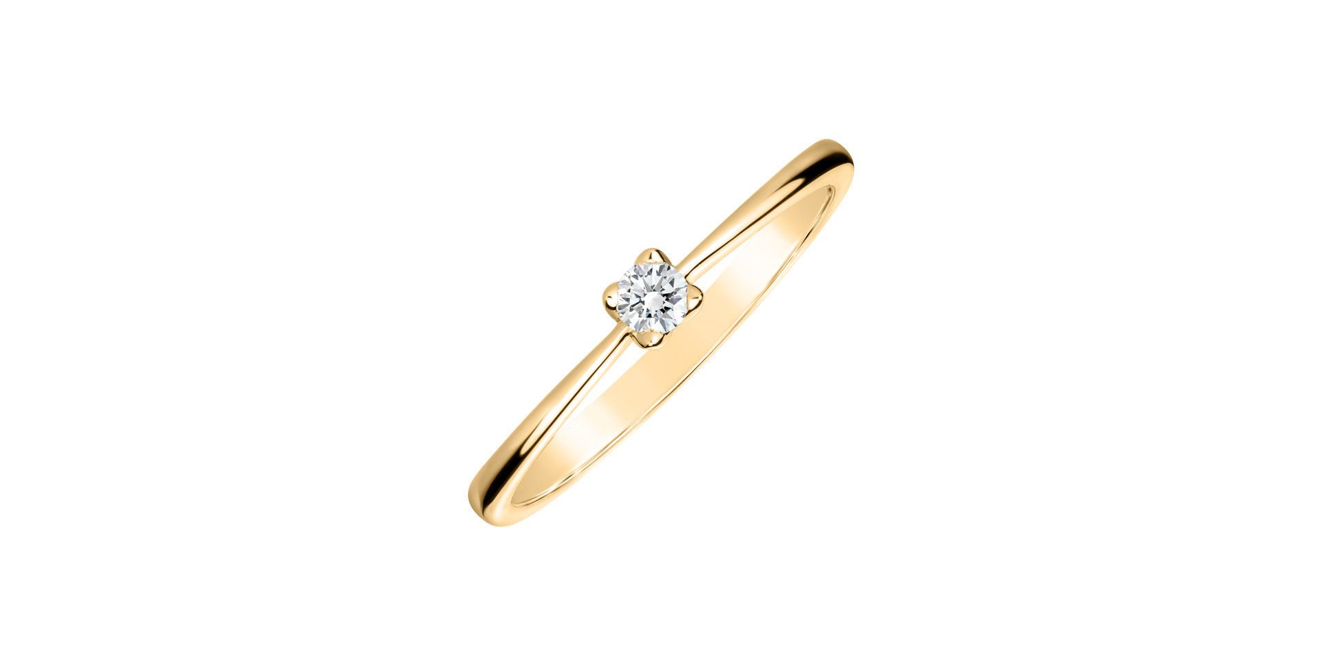 Prsten s diamantem Guardian Kiss