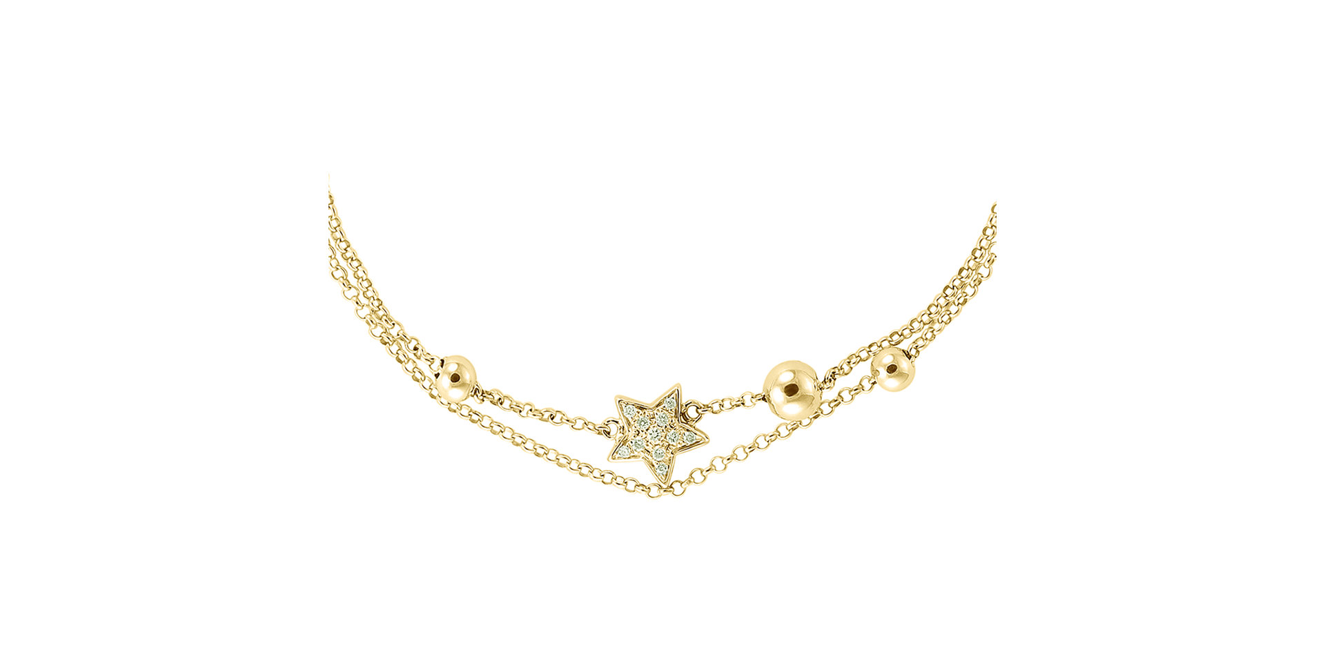 Náramek s diamanty Starshine Message