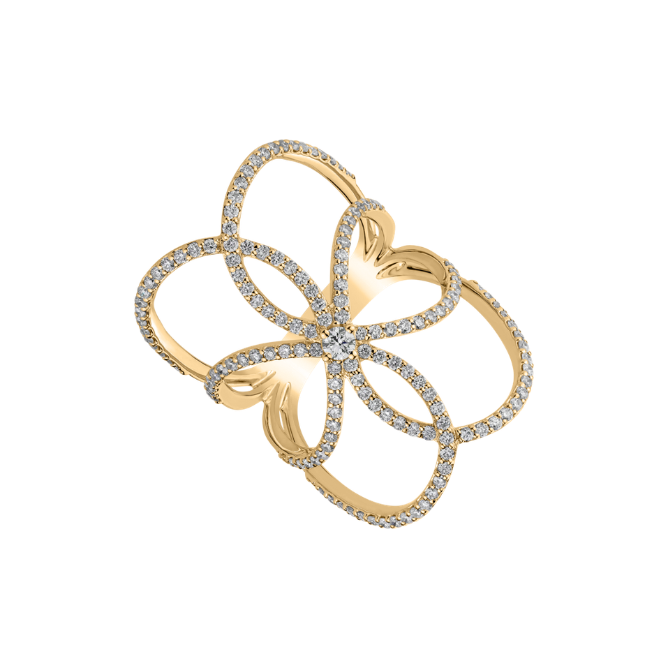 Prsten s diamanty Goddess Artemis