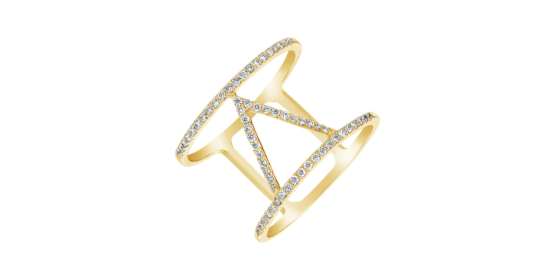 Prsten s diamanty Victory Line