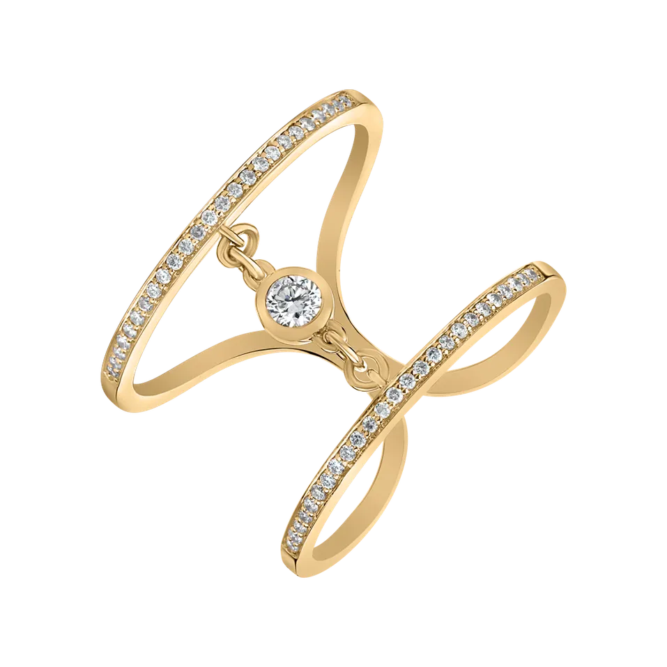 Prsten s diamanty Graceful Lure