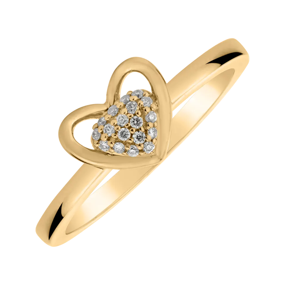 Prsten s diamanty Tender Heart