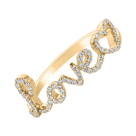 Prsten s diamanty Love