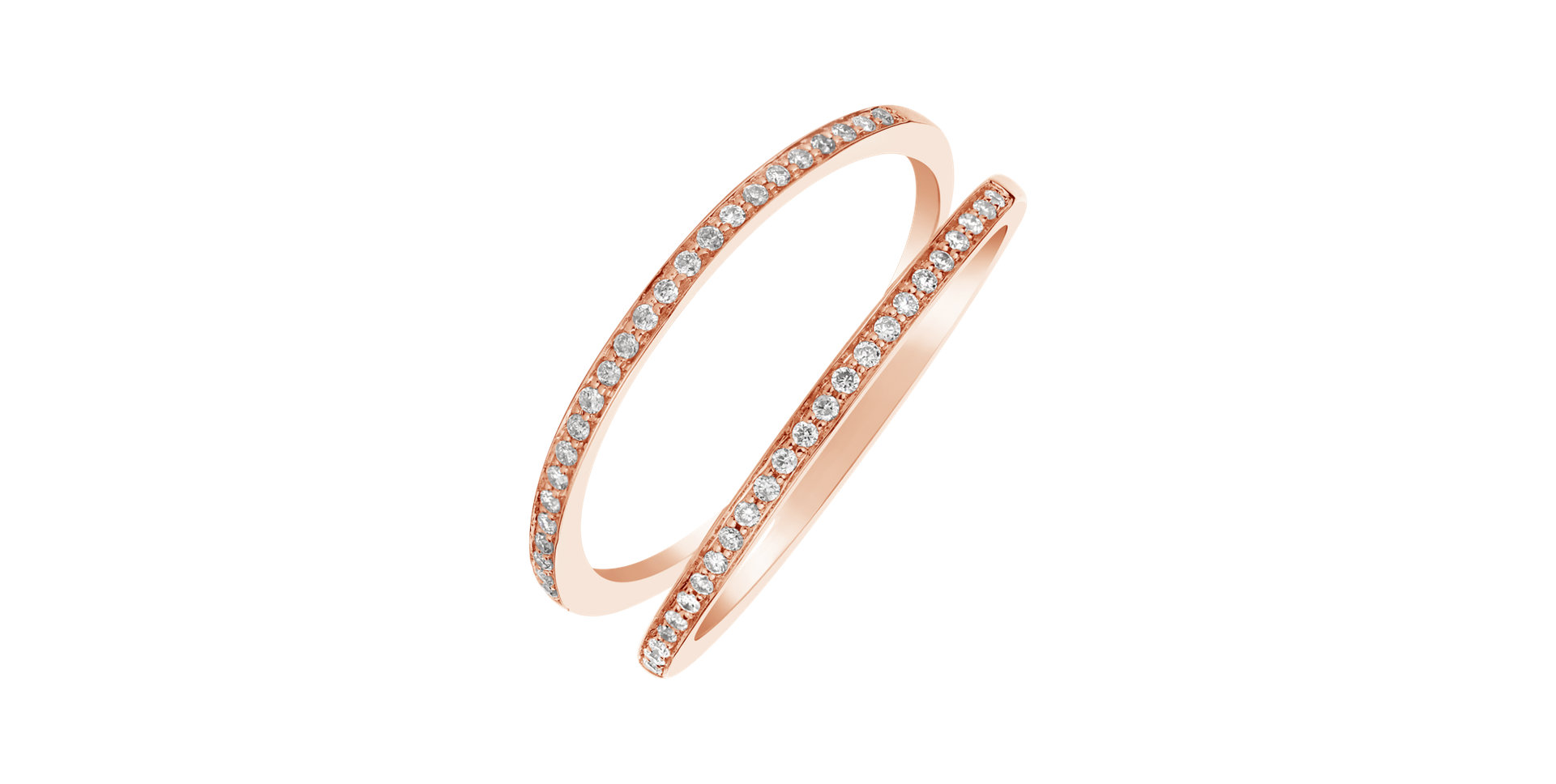 Prsten s diamanty Double Beauty