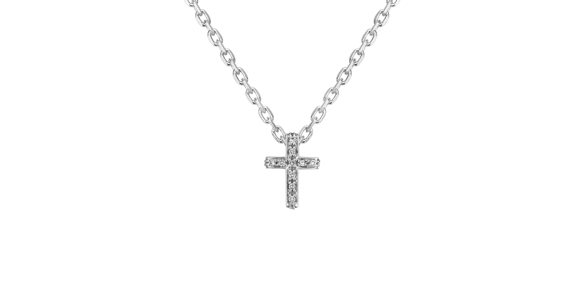 Přívěsek s diamanty Luxury Cross