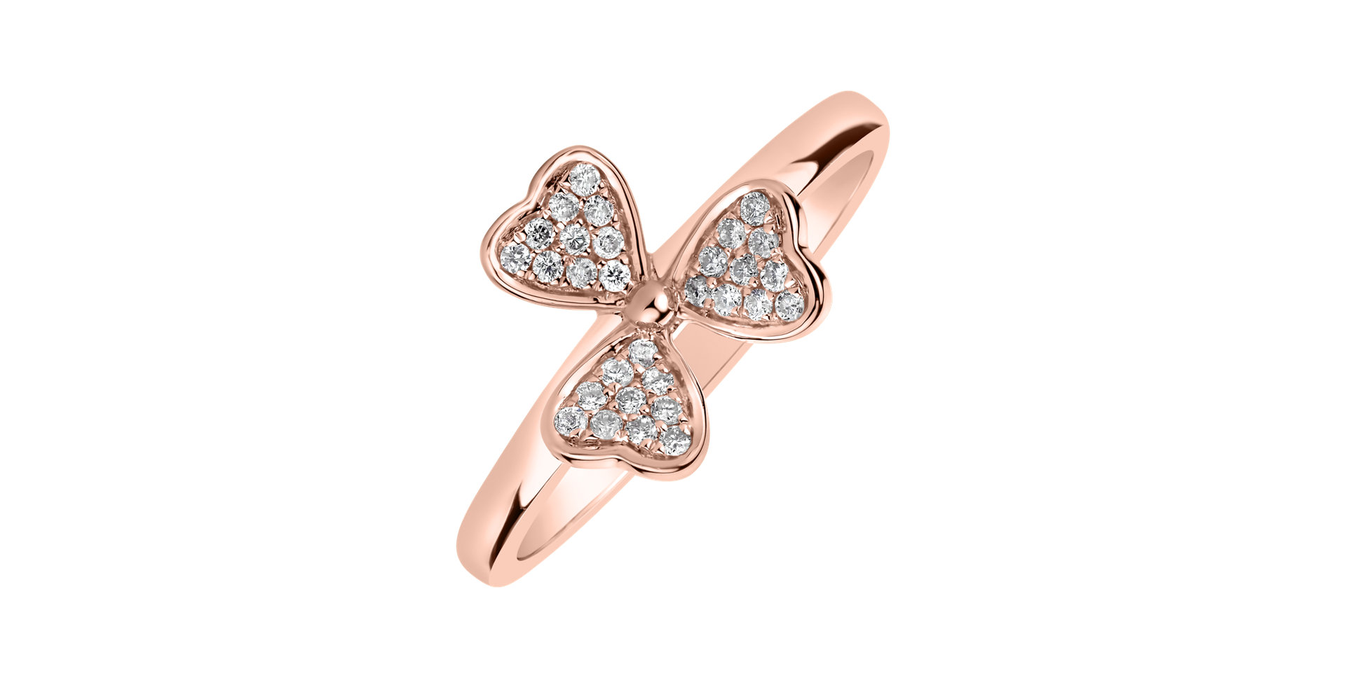 Prsten s diamanty Triple Pleasure