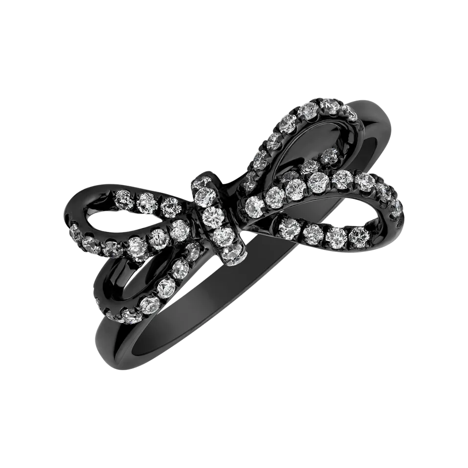 Prsten s diamanty Galaxy Ribbon