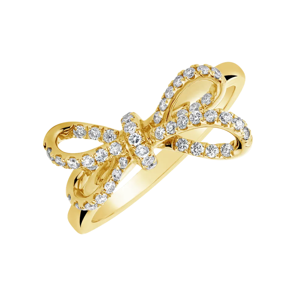 Prsten s diamanty Galaxy Ribbon
