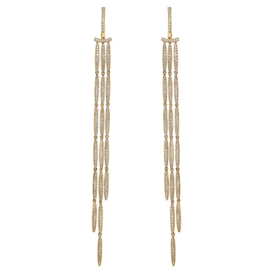 Náušnice s diamanty Splendid Waterfall