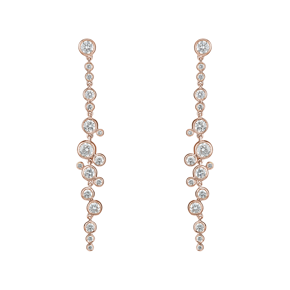 Náušnice s diamanty Heaven Waterfall