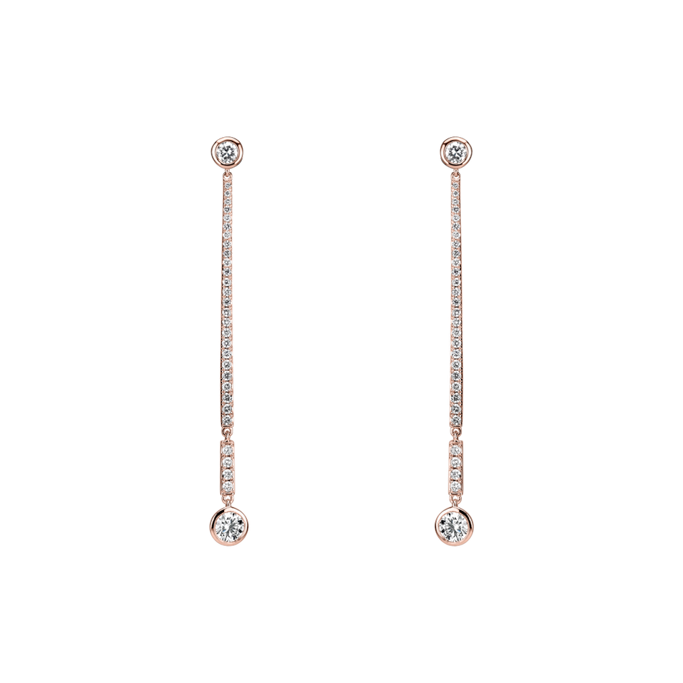 Náušnice s diamanty Luxury Line