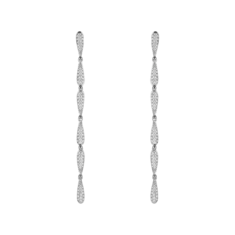 Náušnice s diamanty Sparkling Twist