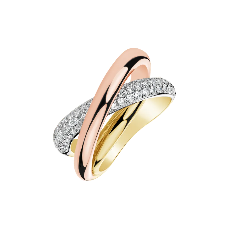 Prsten s diamanty Rainbow Harmony