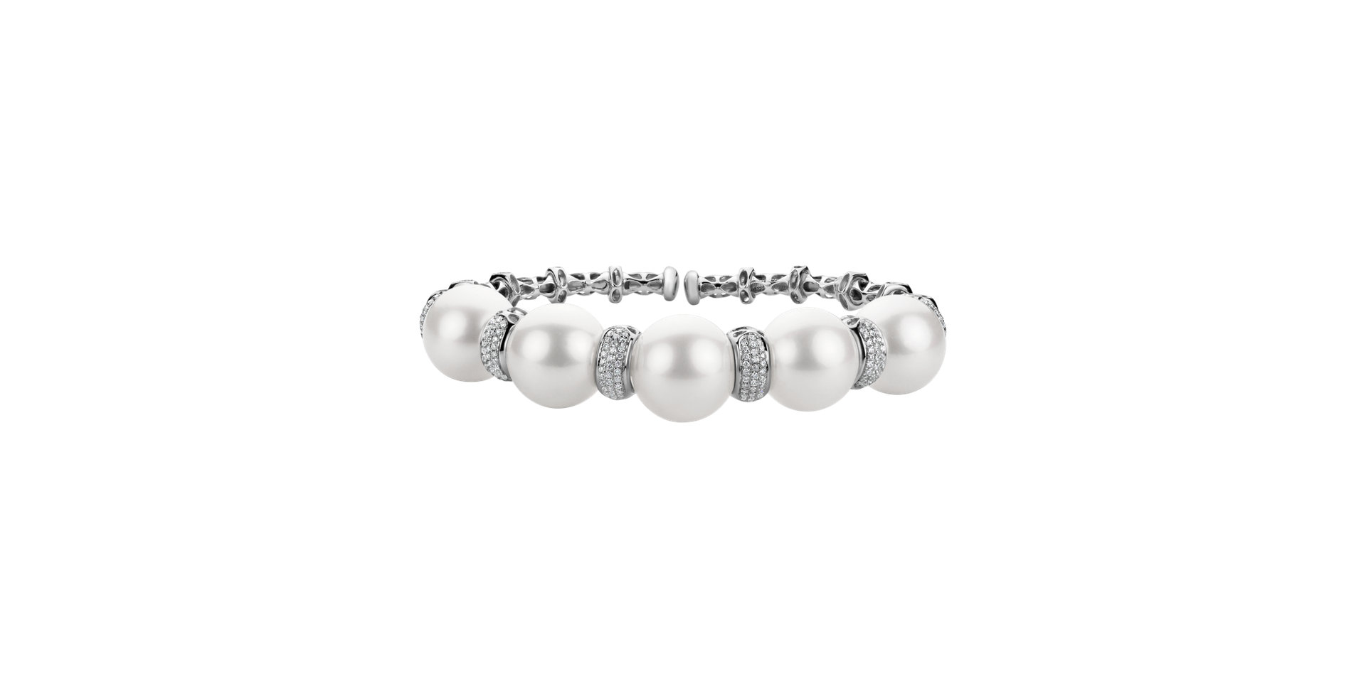 Náramek s perlou a diamanty Royal Pearl