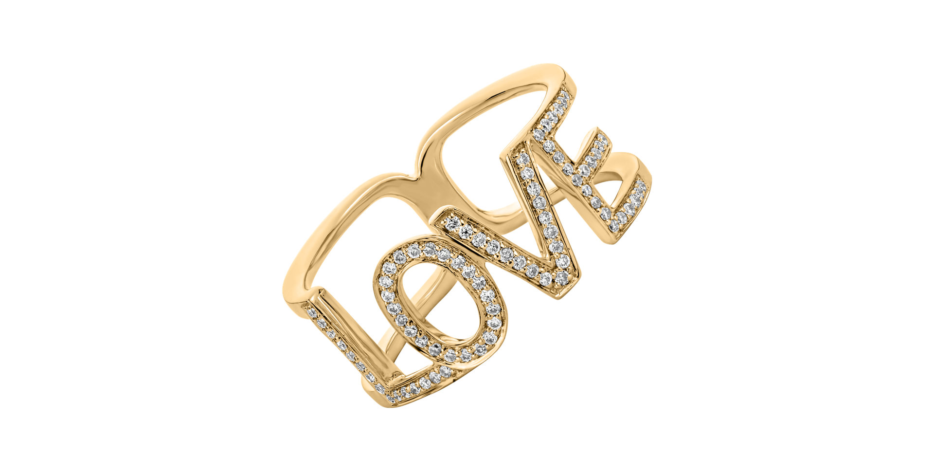 Prsten s diamanty Love