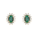 Náušnice se smaragdem a diamanty Princess Sparkle2