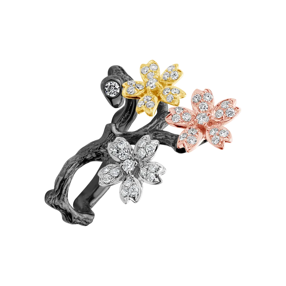 Prsten s diamanty Magic Garden