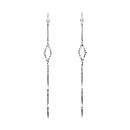 Náušnice s diamanty Charming Spear